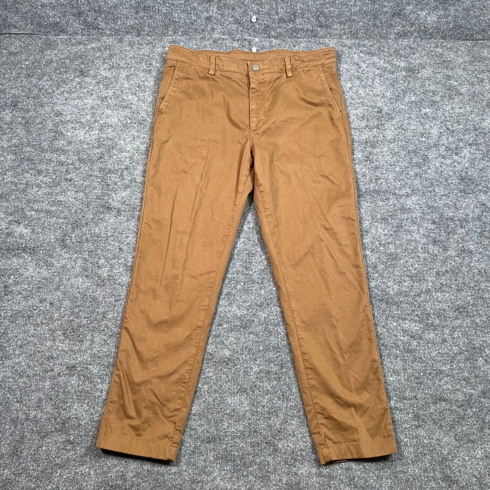 Spoke London Mens Slim Taper Chinos Brown Waist 32 Build B AW23-208 Pockets